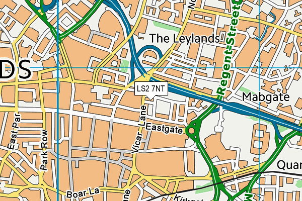 LS2 7NT map - OS VectorMap District (Ordnance Survey)