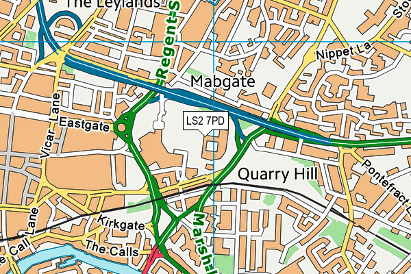 Leeds College of Music map (LS2 7PD) - OS VectorMap District (Ordnance Survey)
