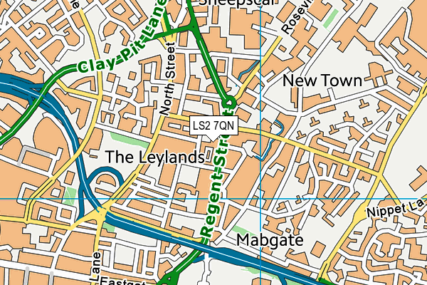 LS2 7QN map - OS VectorMap District (Ordnance Survey)
