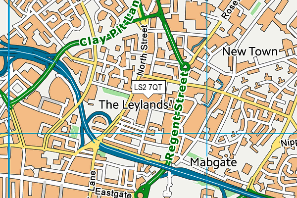 Leeds College of Building map (LS2 7QT) - OS VectorMap District (Ordnance Survey)