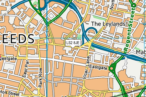 LS2 8JE map - OS VectorMap District (Ordnance Survey)