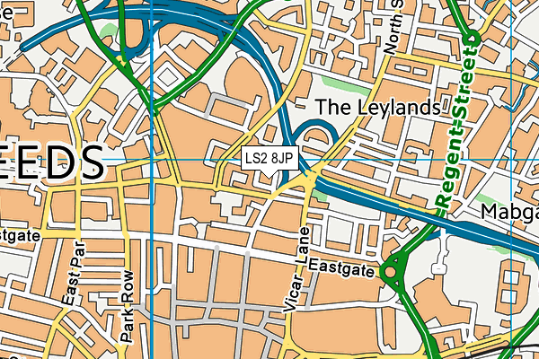 LS2 8JP map - OS VectorMap District (Ordnance Survey)