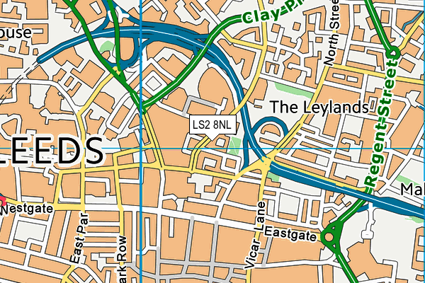 LS2 8NL map - OS VectorMap District (Ordnance Survey)
