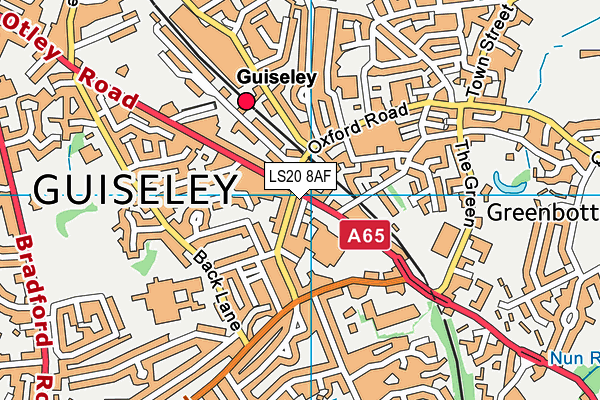 Map of THE GUISELEY OSTEOPATHIC CENTRE LIMITED at district scale