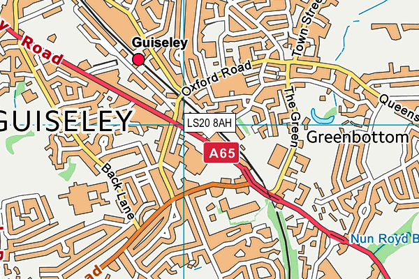 Map of GUISELEYCORNERHOUSE LIMITED at district scale