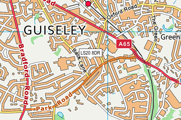 LS20 8DR map - OS VectorMap District (Ordnance Survey)