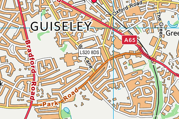 LS20 8DS map - OS VectorMap District (Ordnance Survey)