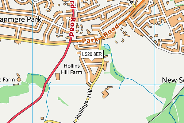 LS20 8ER map - OS VectorMap District (Ordnance Survey)