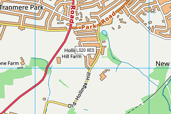 LS20 8ES map - OS VectorMap District (Ordnance Survey)