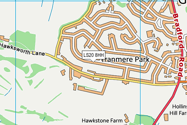 LS20 8HH map - OS VectorMap District (Ordnance Survey)