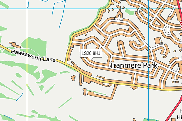 LS20 8HJ map - OS VectorMap District (Ordnance Survey)