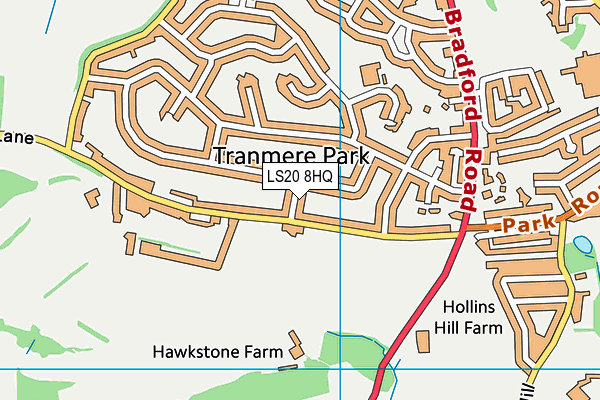 LS20 8HQ map - OS VectorMap District (Ordnance Survey)