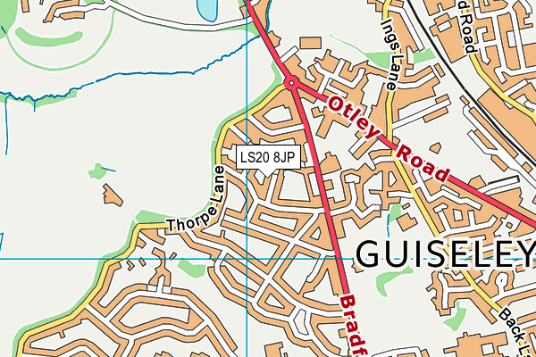 LS20 8JP map - OS VectorMap District (Ordnance Survey)