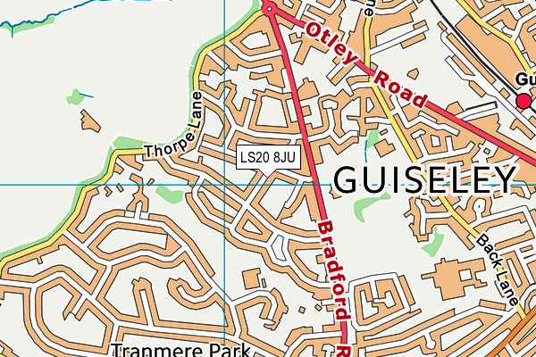 LS20 8JU map - OS VectorMap District (Ordnance Survey)