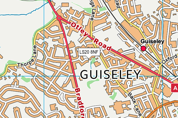 LS20 8NF map - OS VectorMap District (Ordnance Survey)