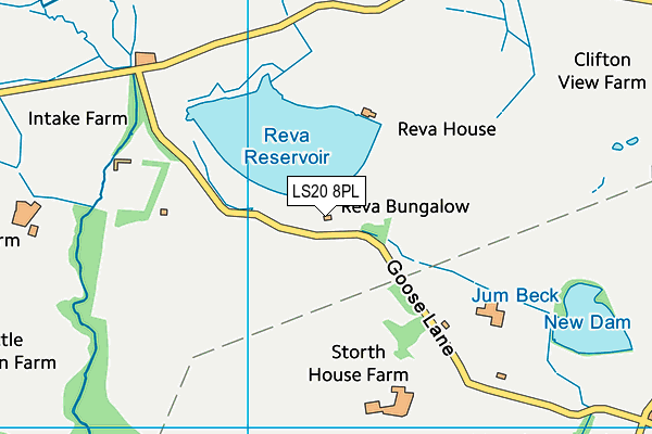 LS20 8PL map - OS VectorMap District (Ordnance Survey)