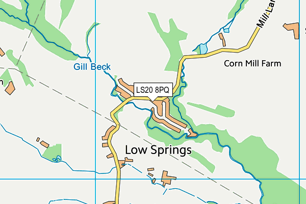 LS20 8PQ map - OS VectorMap District (Ordnance Survey)