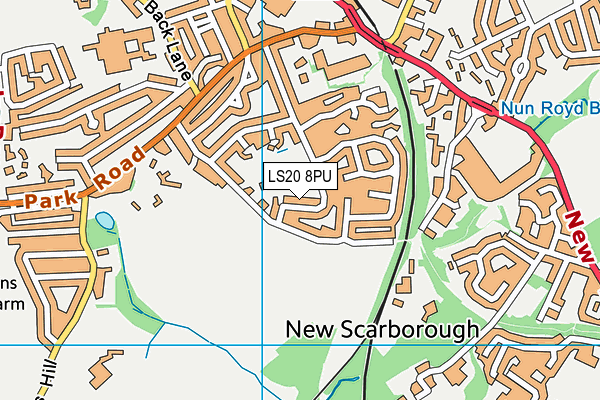 LS20 8PU map - OS VectorMap District (Ordnance Survey)