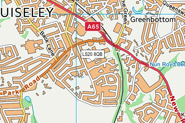 LS20 8QB map - OS VectorMap District (Ordnance Survey)