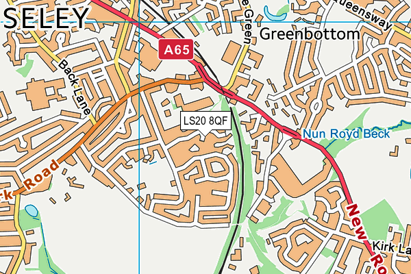 LS20 8QF map - OS VectorMap District (Ordnance Survey)