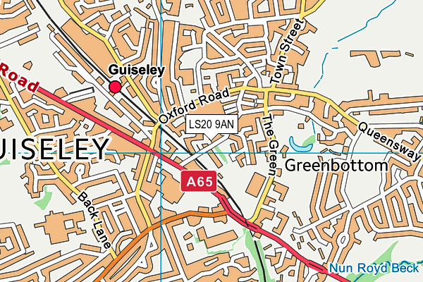 LS20 9AN map - OS VectorMap District (Ordnance Survey)