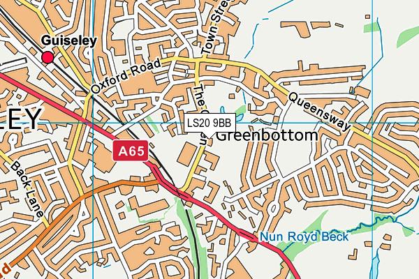 LS20 9BB map - OS VectorMap District (Ordnance Survey)