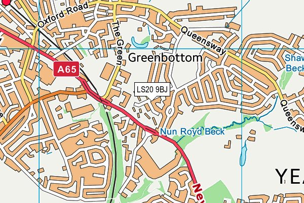 LS20 9BJ map - OS VectorMap District (Ordnance Survey)