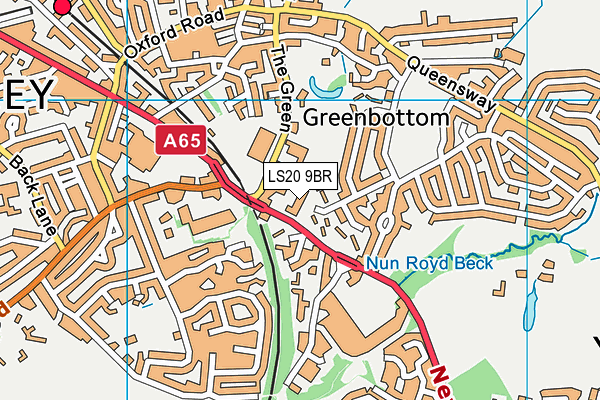 LS20 9BR map - OS VectorMap District (Ordnance Survey)