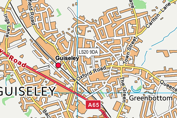 Guiseley Primary School map (LS20 9DA) - OS VectorMap District (Ordnance Survey)