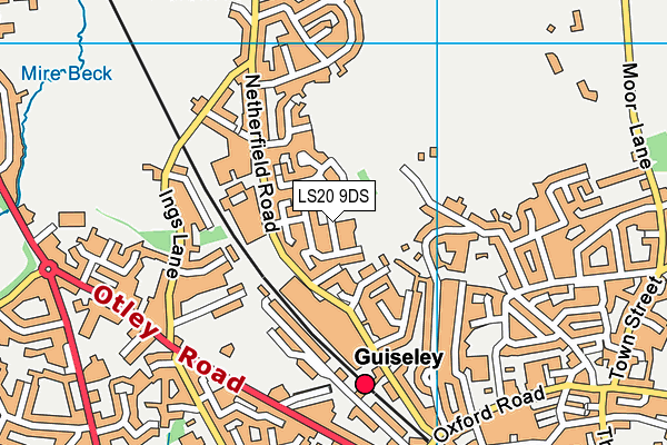 LS20 9DS map - OS VectorMap District (Ordnance Survey)