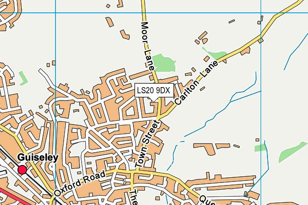 LS20 9DX map - OS VectorMap District (Ordnance Survey)