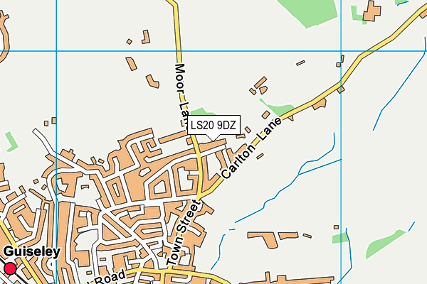 LS20 9DZ map - OS VectorMap District (Ordnance Survey)