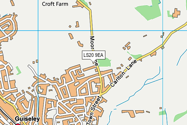 LS20 9EA map - OS VectorMap District (Ordnance Survey)