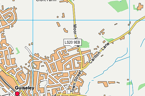 LS20 9EB map - OS VectorMap District (Ordnance Survey)