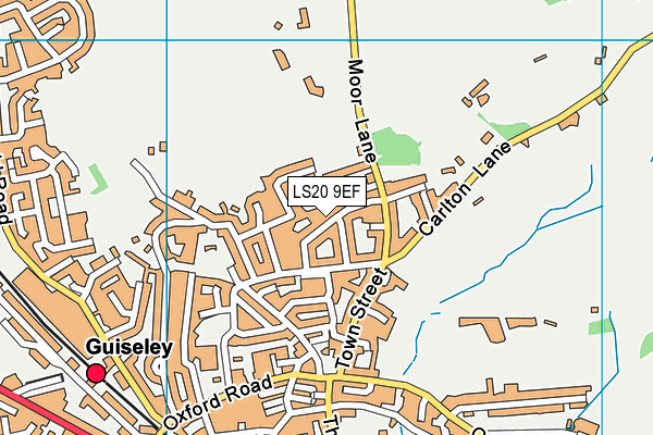 LS20 9EF map - OS VectorMap District (Ordnance Survey)