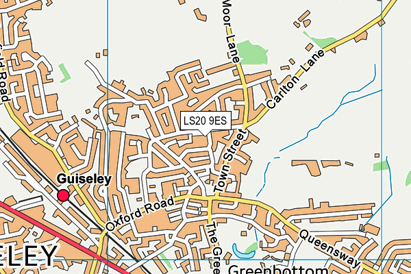 LS20 9ES map - OS VectorMap District (Ordnance Survey)