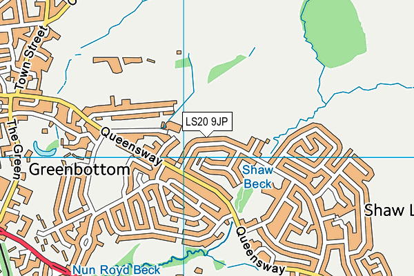 LS20 9JP map - OS VectorMap District (Ordnance Survey)