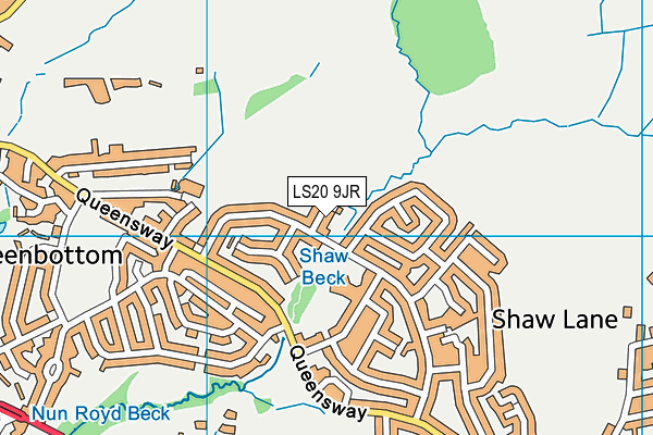 LS20 9JR map - OS VectorMap District (Ordnance Survey)