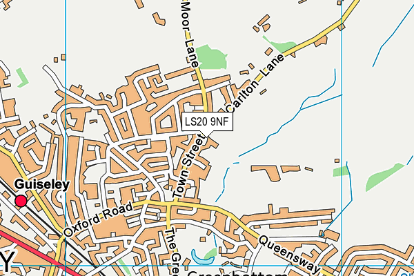 LS20 9NF map - OS VectorMap District (Ordnance Survey)