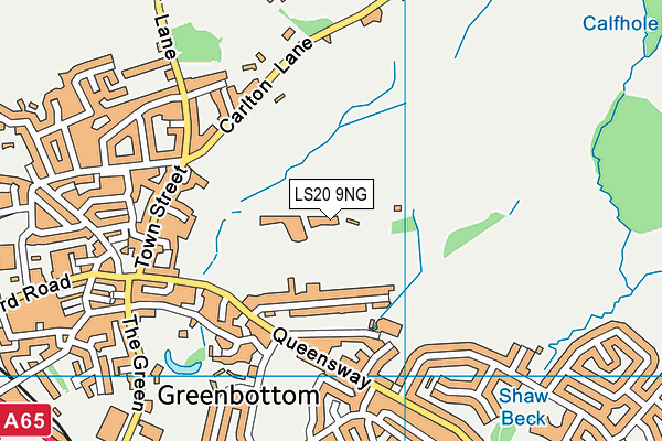 LS20 9NG map - OS VectorMap District (Ordnance Survey)