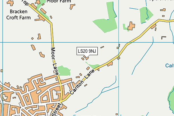 LS20 9NJ map - OS VectorMap District (Ordnance Survey)