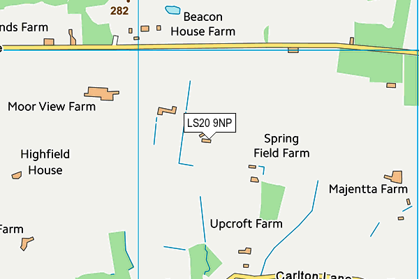 LS20 9NP map - OS VectorMap District (Ordnance Survey)