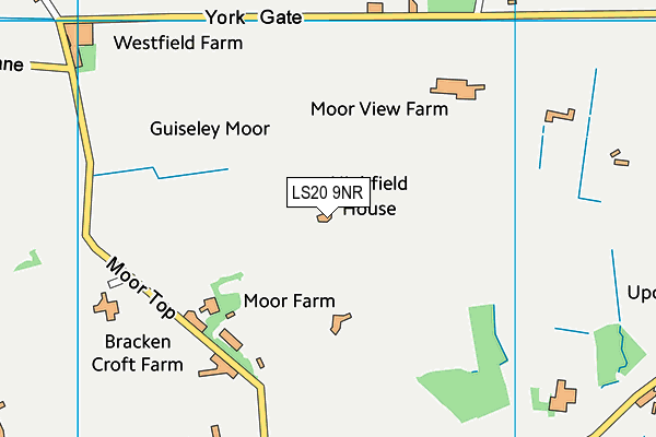 LS20 9NR map - OS VectorMap District (Ordnance Survey)