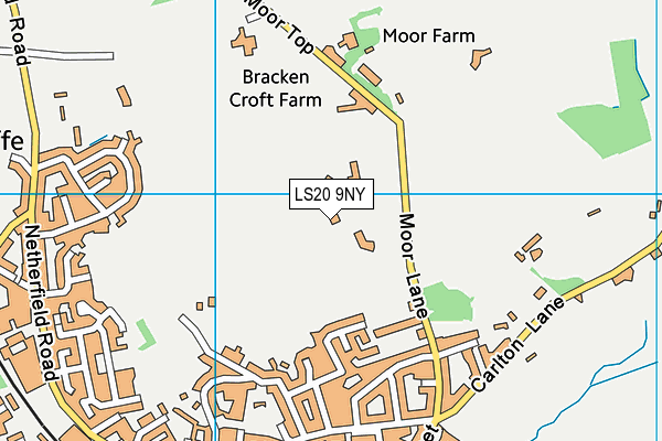 LS20 9NY map - OS VectorMap District (Ordnance Survey)