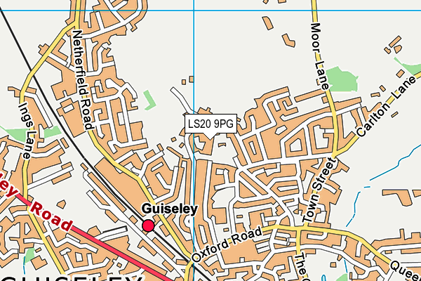 LS20 9PG map - OS VectorMap District (Ordnance Survey)