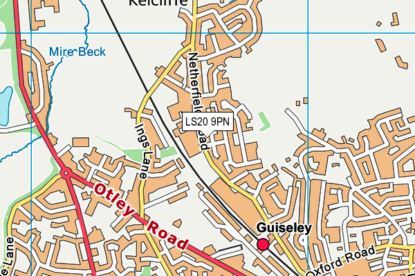 LS20 9PN map - OS VectorMap District (Ordnance Survey)