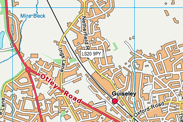 LS20 9PY map - OS VectorMap District (Ordnance Survey)