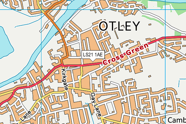 Map of OTLEY TAPS LTD at district scale