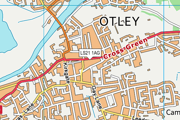 Club Energy (Otley) map (LS21 1AG) - OS VectorMap District (Ordnance Survey)