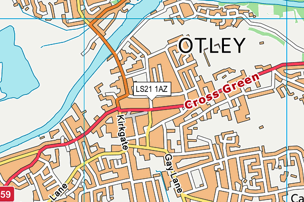 Map of GROSVENOR HOUSE (OTLEY) MANAGEMENT COMPANY LIMITED at district scale